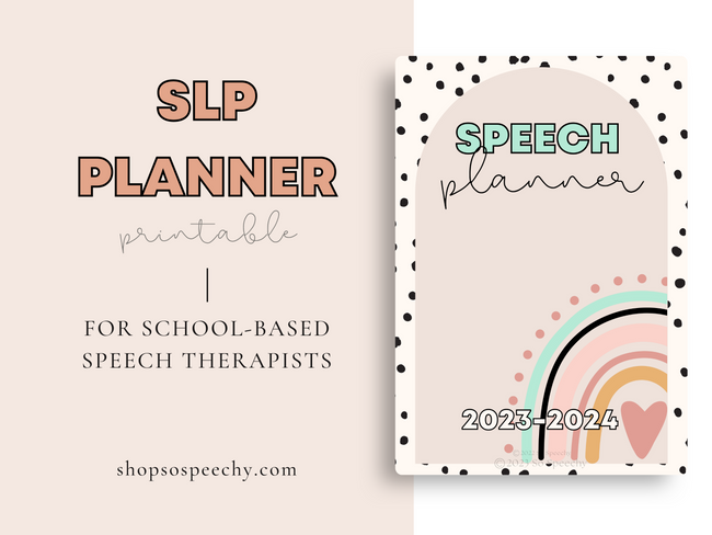 SLP Planner 2023-2024 (Digital Download) for School Based SLPs