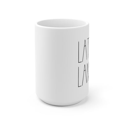 Lattes & Language - Rae Dunn Inspired Mug