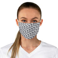 SLP Pattern, Dior Inspired Face Mask (white & navy)