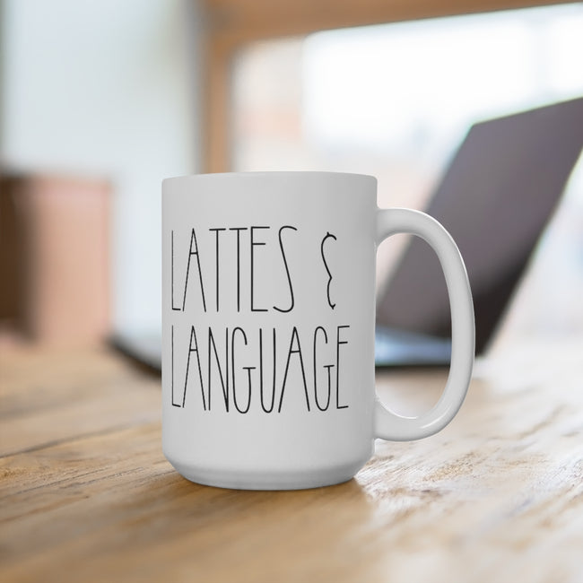 Lattes & Language - Rae Dunn Inspired Mug